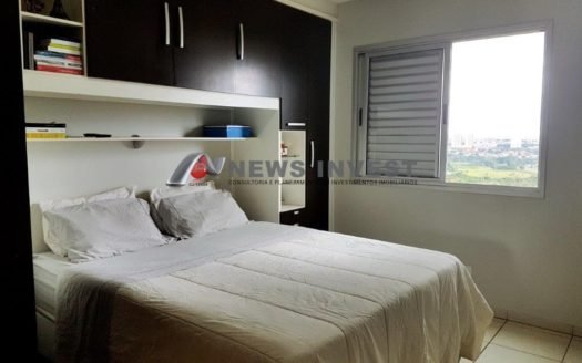RES. IMPRENSA I com 2 quartos – 02 vagas de garagem – andar alto – vista livre